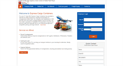 Desktop Screenshot of expresscargocontainers.com