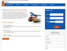 Tablet Screenshot of expresscargocontainers.com